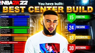 BEST CENTER BUILD ON NBA 2K22 CURRENT GEN MOST OVERPOWERED BUILD ON NBA 2K22 CURRENT GEN [upl. by Kristien329]