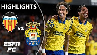 🚨 A THRILLER 🚨 Valencia vs Las Palmas  LALIGA Highlights  ESPN FC [upl. by Olaznog]