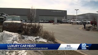 Organized luxury car theft ring targets Waukesha dealership police searching for eight thieves [upl. by Yle]