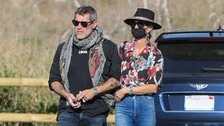 Laeticia Hallyday And Jalil Lespert Look So In Love During Malibu Outing [upl. by Nhguahs]