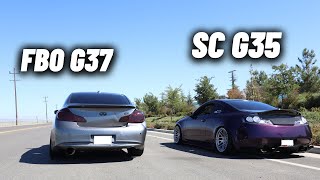 SUPERCHARGED G35 vs TUNED G37 😳 [upl. by Chaille]