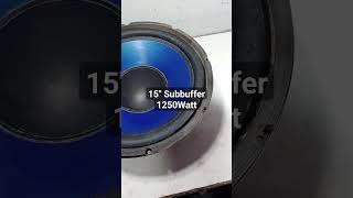 Sub Buffer 15quot1250Watt Heavy Magnet [upl. by Shanly]