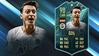 FIFA 22 MESUT OZIL 90 PLAYER MOMENTS PLAYER REVIEW I FIFA 22 ULTIMATE TEAM [upl. by Airal]