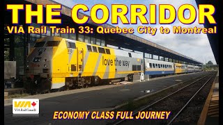 Quebec City to Montreal Full VIA Rail Journey  Economy Class [upl. by Hallam63]