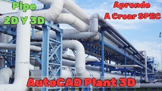 Pasos A Paso Crear Spec Desde Cero En AutoCAD Plant 3D [upl. by Alyose]