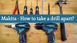 Makita DF330D 108V Cordless Drill  How to take it apart [upl. by Adnawuj]