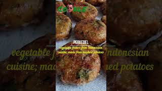 Bubba Cookle PERKEDEL  vegetable fritters from Indonesian cuisine made from mashed potatoes [upl. by Einnoj]