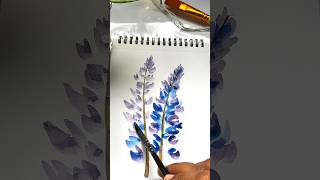 loose watercolor flowers painting easy floral art artshorts watercolourpainting [upl. by Hpesoy279]