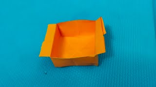 How to make papper container craft  A4 origami world [upl. by Leal]