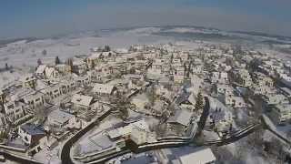 Ehrendingen im Winter von oben mit Drohne [upl. by Ellie]