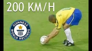 Top 10 Fastest Football Shots [upl. by Thecla891]