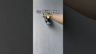 Graffiti Letter quotVquot graffiti art alphabet drawing painting tutorial fyp [upl. by Danyette]