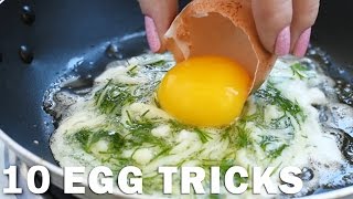 10 AMAZING EGG TRICKS [upl. by Nelubez]