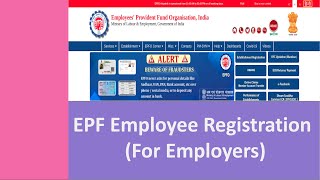 EPF Employee Registration For Employers  Malayalam EPF Tutorial 3 [upl. by Harrad]