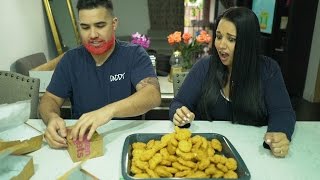 100 CHICKEN NUGGET CHALLENGE Gone Wrong [upl. by Nidorf]