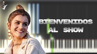 Amaia  Bienvenidos Al Show  Instrumental Piano Tutorial  Partitura  Karaoke  MIDI [upl. by Eiralc]