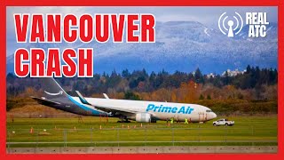 Amazon Cargojet Boeing 767 Overruns Runway in Vancouver [upl. by Annawaj]