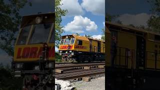 Loram Rail Grinder on the NS Morrisville line [upl. by Rma178]