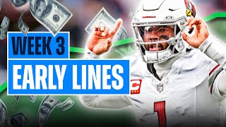 NFL Week 3 Early Picks  Line Movement Predictions 2024 [upl. by Straub]