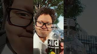 Trying BLK water for the first time taste test [upl. by Arrat]