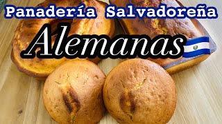 CÓMO HACER ALEMANAS  PANADERIA SALVADOREÑA [upl. by Livy]