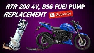 RTR 200 4v Bs6 Fuel Pump Replace  or  Running Off Problem Solve👩‍🔧👨‍🔧 [upl. by Nedgo]