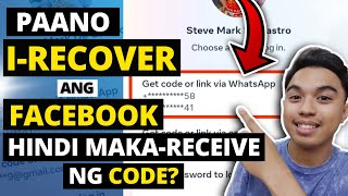 PAANO IRECOVER ANG FACEBOOK ACCOUNT 2024 GET FACEBOOK CODE ON WHATSAPP PROBLEM l FACEBOOK RECOVERY [upl. by Ellita]