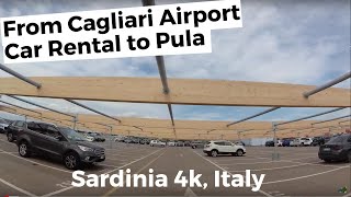 Road Travel from Cagliari to Pula by Car Sardinia Italy 4k Carride Scenic Driving Adventure [upl. by Quartana]