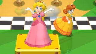 Mario Party 9  Step It Up  Peach vs Daisy Master Difficulty  Cartoons Mee [upl. by Anelec]