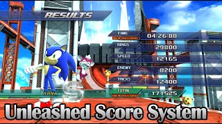 Sonic Unleashed Score System in Sonic Generations All Modern Stages [upl. by Aliled988]