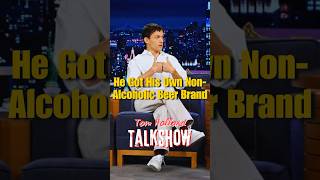 Tom Holland Got His Own Non Alcoholic Beer Brand tomholland jimmyfallon talkshow [upl. by Ingmar]