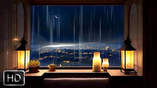 Deep Tranquility Rainy Window Meditation with Thunder Serenity [upl. by Niela450]