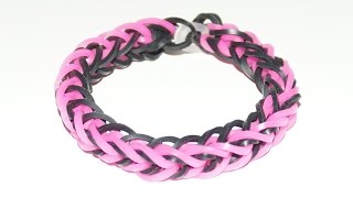 Loom Bandz Anleitung Deutsch ein schönes Armband knüpfen in HD [upl. by Karna797]