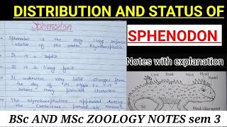 General character distribution habit and habitat affinities of sphenodon notes bsczoology vbu [upl. by Salahcin]