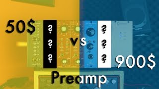 50 vs 900 Preamp Are expensive preamps really worth it BLIND TEST [upl. by Aneis]