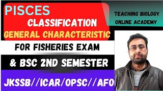 Pisces Classification And General CharacteristicBsc 2nd Sem ZoologyFisheries Exam [upl. by Ardnuahsal133]