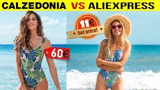 👙КУПАЛЬНИК CALZEDONIA НА ALIEXPRESS  СРАВНЕНИЕ  КУПАЛЬНИКИ С АЛИЭКСПРЕСС С ПРИМЕРКОЙ SACVOYAGE [upl. by Narhet]