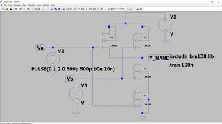 CMOS NAND amp NOR Gate Characterization Using LtSpice [upl. by Goda911]