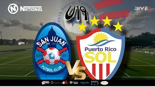 SAN JUAN FC vs PR SOL  5ta JORNADA U19 MASC DIV 1  YST [upl. by Lanie]