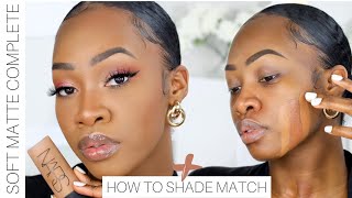 OKAYYY NARS Soft Matte Foundation Review  Wear Test  How to Shade Match Foundation  Maya Galore [upl. by Nivlag842]