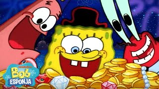 Bob Esponja  ¡Las MAYOR búsquedas del tesoro de Bob Esponja 🏴‍☠️  40 minutos  Español [upl. by Bacon]