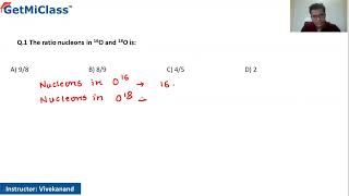 Ratio nucleons KCET 11th Chemistry Structure of Atoms [upl. by Plumbo848]