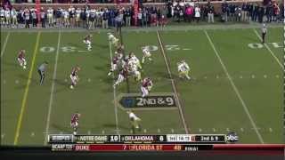 Notre Dame at Oklahoma Highlights [upl. by Elletsyrc]