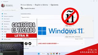 Configurar un teclado en Ingles  Windows 11 [upl. by Salvidor]