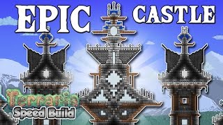 Terraria Timelapse  Epic Castle On The Sea [upl. by Eidob464]