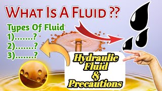 What Is A Fluid   How To Hydraulic Systems Work  Types Of Fluids  Liquid Vapour And Gases [upl. by Bohner]