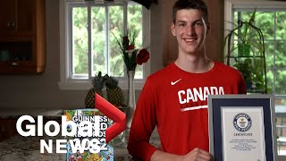 Montrealer recognized as worlds tallest teen by Guinness World Records chasing basketball dreams [upl. by Anoniw]