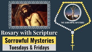 Rosary with Scripture  Sorrowful Mysteries Tuesdays amp Fridays Scriptural Rosary  Virtual Rosary [upl. by Llessur]