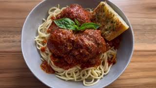 Cook Dinner with Me  Spaghetti and Meatballs [upl. by Sulohcin]