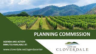 Cloverdale Planning Commision Meeting  October 1 2024 [upl. by Restivo300]